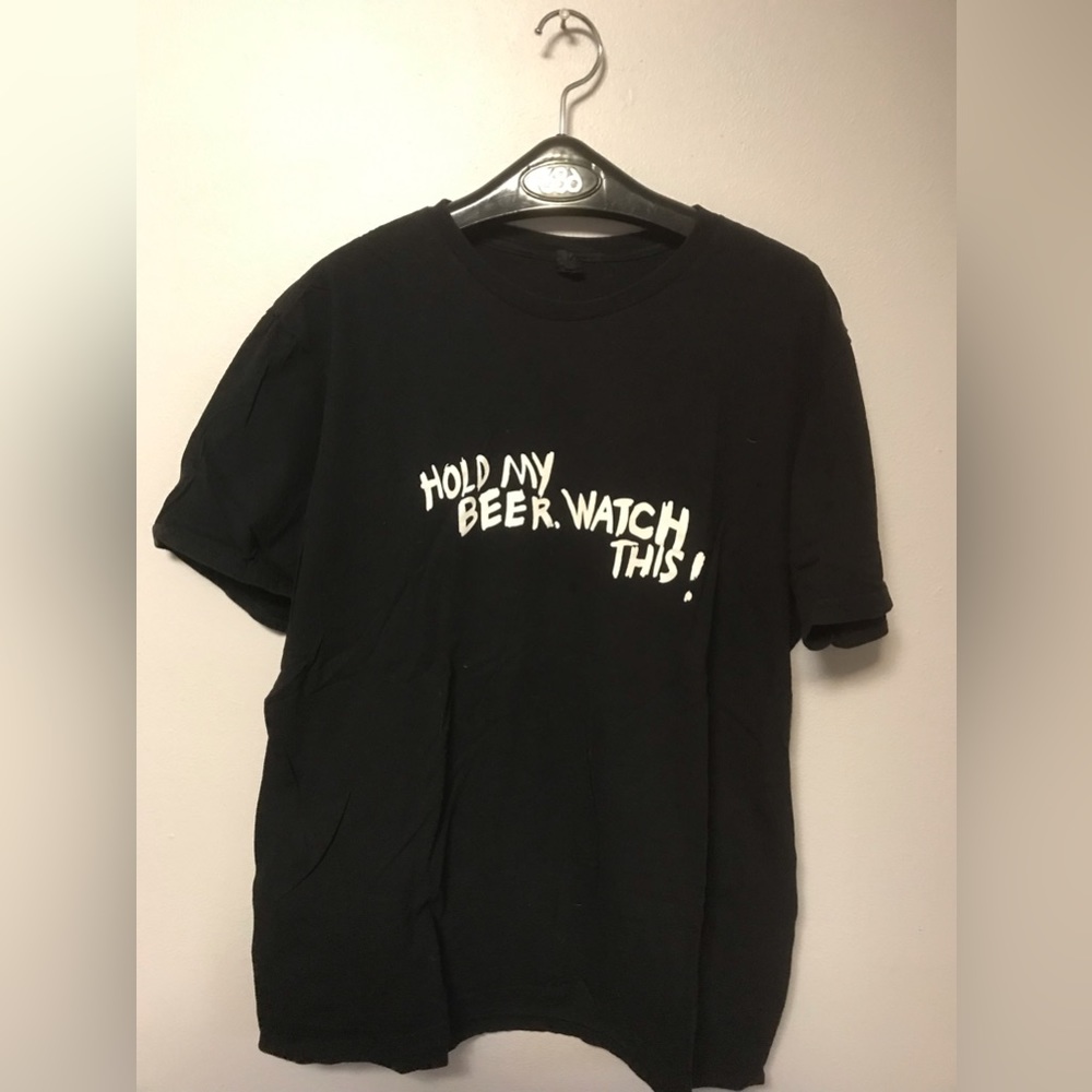 Fun Hold My Beer Shirt From One BallJay.